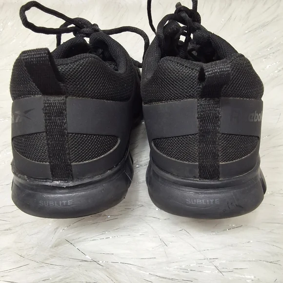 Reebok Men's sublime cushion Atletic work sneakers shoes black size 10 /